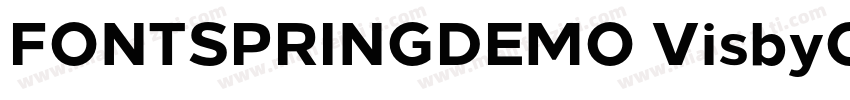 FONTSPRINGDEMO VisbyCFExtraBoldRegu字体转换